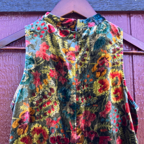 Loft Crushed Velvet Floral Shift Dress – Size XS (NWT) - Picture 7 of 8